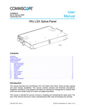 CommScope LSX-SPLCA01 User Manual