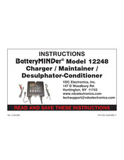 VDC Electronics BatteryMINDer 12248 Instructions Manual