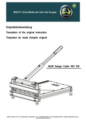 WOLFF WO 330 Translation Of The Original Instruction