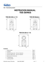 Seko TDS Series Instruction Manual