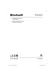 EINHELL TC-TS 2000 U Original Operating Instructions