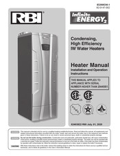 RBI Infinite Energy2 IW500 Installation And Operation Instructions Manual