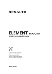 Desalto Element Tavolino Assembly Instruction Manual