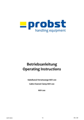 probst KKV-200 Operating Instructions Manual