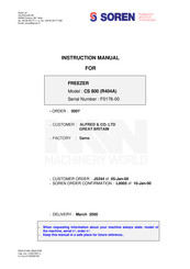 Soren R404A Instruction Manual
