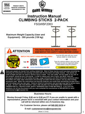 Game Winner FSGWSF2063 Instruction Manual