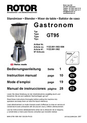 ROTOR 1122.051 Instruction Manual