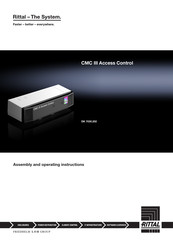 FRIEDHELM LOH Rittal CMC III DK 7030.202 Assembly And Operating Instructions Manual