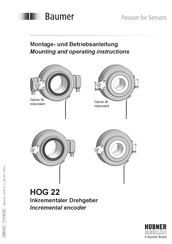 Baumer HOG 22 Mounting And Operating Instruction