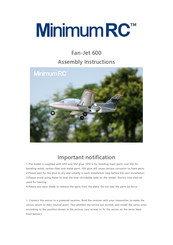 MinimumRC Fan-Jet 600 Assembly Instructions Manual