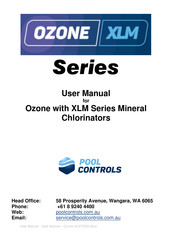 Pool Controls Ozone XLM Series User Manual