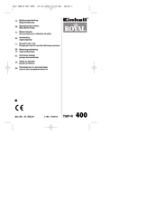 Einhell Royal TMP-R 400 Operating Instructions Manual