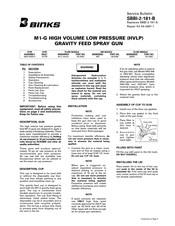 Binks M1-G HVLP Service Bulletin