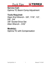 Terex Optima TC Tech Tips