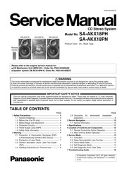 Panasonic SA-AKX18PN Service Manual