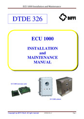 Biffi ECU 1000 Installation And Maintenance Manual