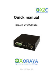 X2E XORAYA uT-Z7 Quick Manual