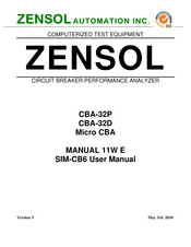 Zensol Micro CBA User Manual