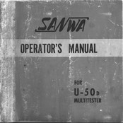 Sanwa U-50D Operator's Manual