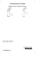 Kohler K-14402 Homeowner's Manual