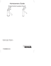 Kohler K-14404 Homeowner's Manual