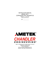 Chandler AMETEK 5617 Instruction Manual