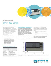 Molecular Devices QPix 400 Series Pre-Installation Manual