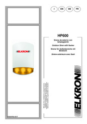 Elkron HP600 Installation, Programming And Functions Manual