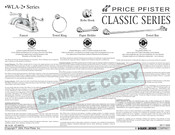 Price Pfister Classic Series Installation Instructions Manual