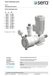 Sera 409.2 Series Operating Instructions Manual
