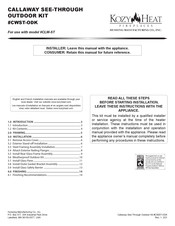 Hussong Kozy Heat CWST-ODK Manual
