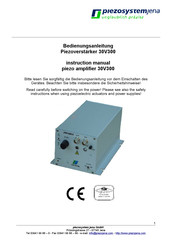 piezosystemjena 30V300 Instruction Manual