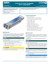 Adtran SFP Quick Start Manual