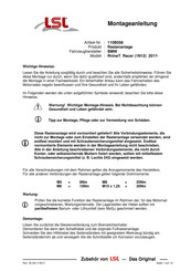 Lsl 110B058 Fitting Instruction