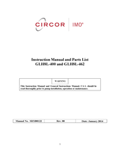 IMO CIRCOR GLH8L-400 Series Instruction Manual And Parts List