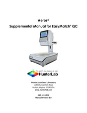 HunterLab Aeros EasyMatch QC Supplemental Manual