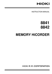 Hioki 8841 Instruction Manual
