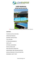 Lowenergie Solar Pool User Manual
