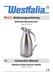 Westfalia 83 59 61 Instruction Manual