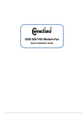 Connectland MO-USB-V92-1625 Quick Installation Manual