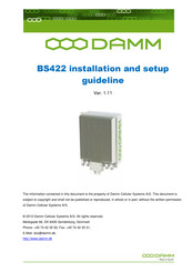 DAMM BS422 Installation And Setup