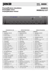 Paso MX8033/117 Instructions For Use Manual