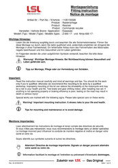 Lsl 110K155SW Fitting Instruction