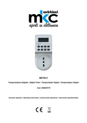Melchioni 493933773 Operating Instructions Manual