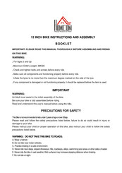 HOMCOM 53-0016 Instructions And Assembly Booklet