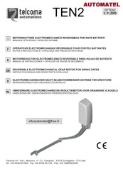 Telcoma Automations TEN2 Instruction Manual And Spare Parts Catalogue