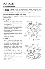 Veritas Small Drill-Press Table and Fence Manual