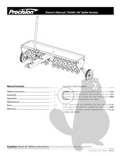 Precision TA500 Owner's Manual