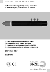 Abicor Binzel Aut-Wig Operating Instructions Manual