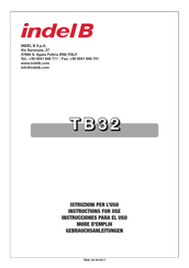 Indel B TB32 Instructions For Use Manual